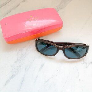 Kate Spade Square Sunglasses Brown Leopard Print